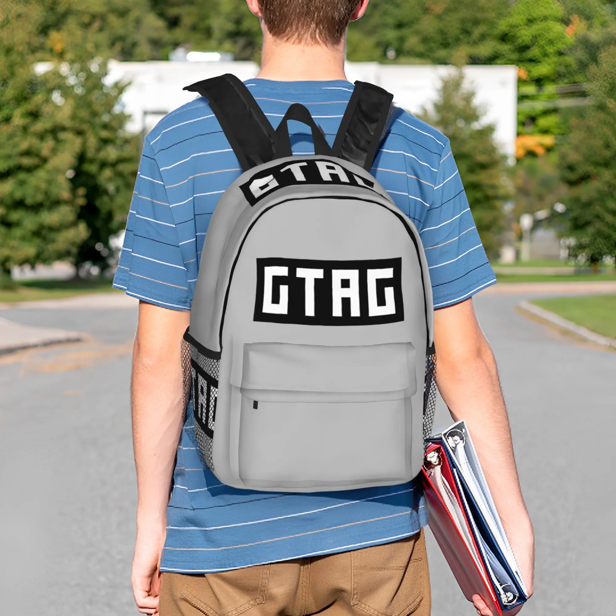 Фото Неофициальный рюкзак с логотипом Gorilla Tag GTAG, хит продаж, рюкзак для мальчиков и девочек, сумка через плечо для мужчин и женщин, школьная сумка №5