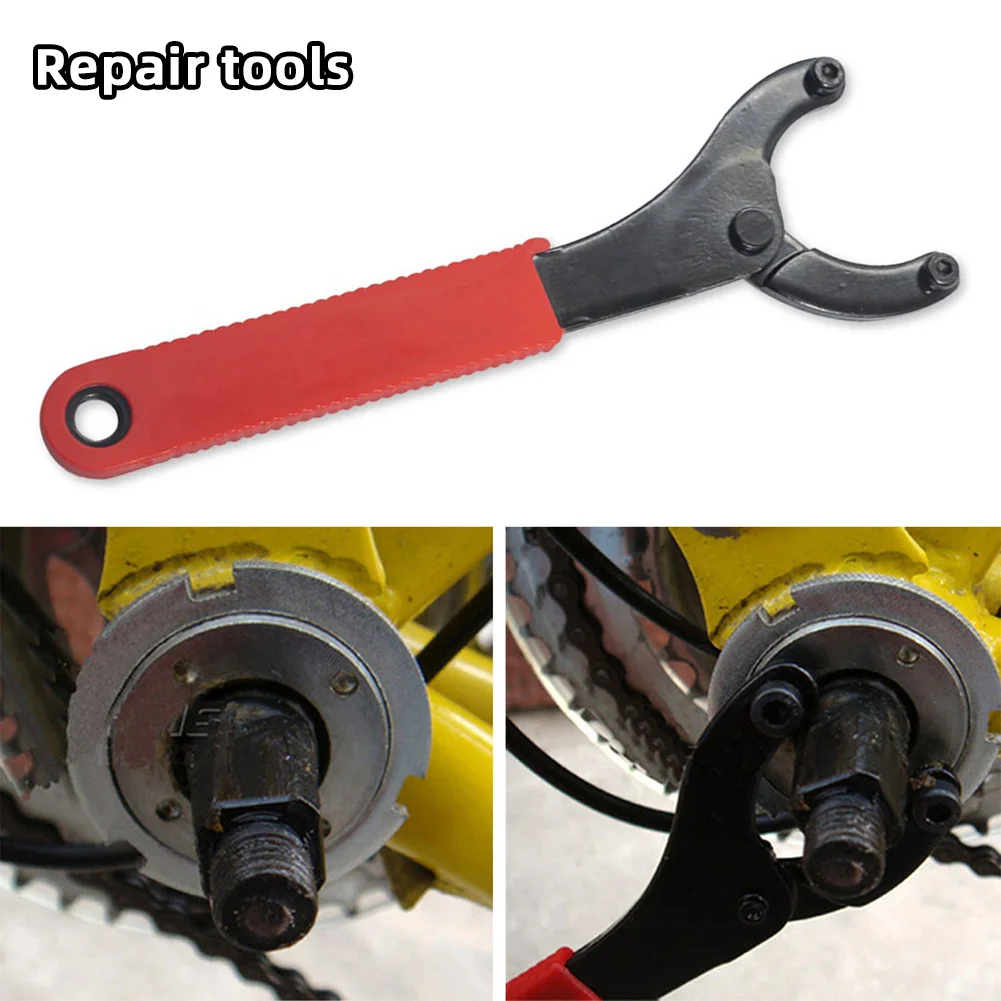 

Portable Bike Wrench Tool Quality Steel Fixed-Gear Bike Tool Bike Bottom Bracket Parts Free Wheel Lock Rings Bike Repair Tool