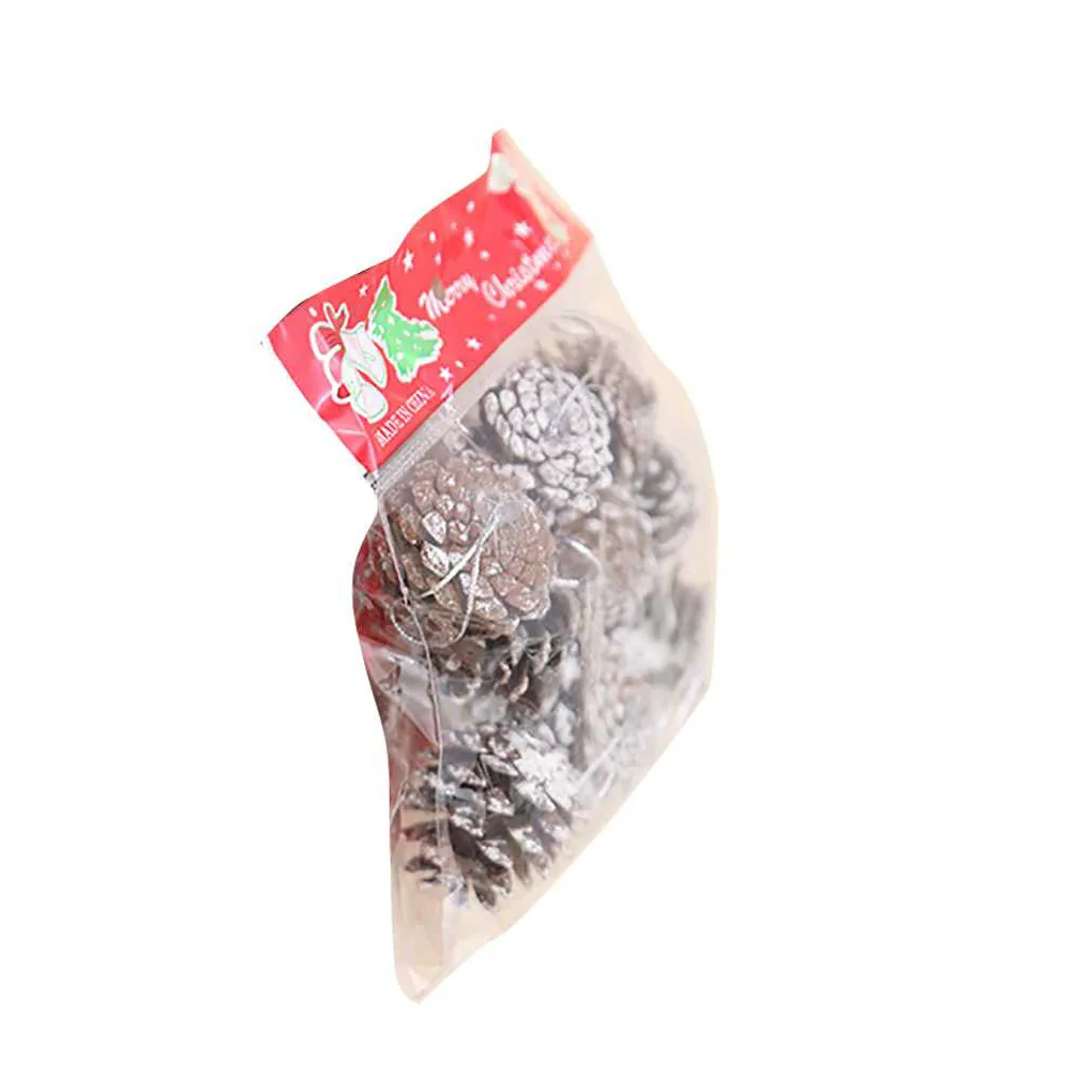 

9pcs/Set DIY Vivid Pine Cones Christmas Tree Hanging Wooden Pinecone Ball Home Office Party Decoration Christmas Tree Ornament