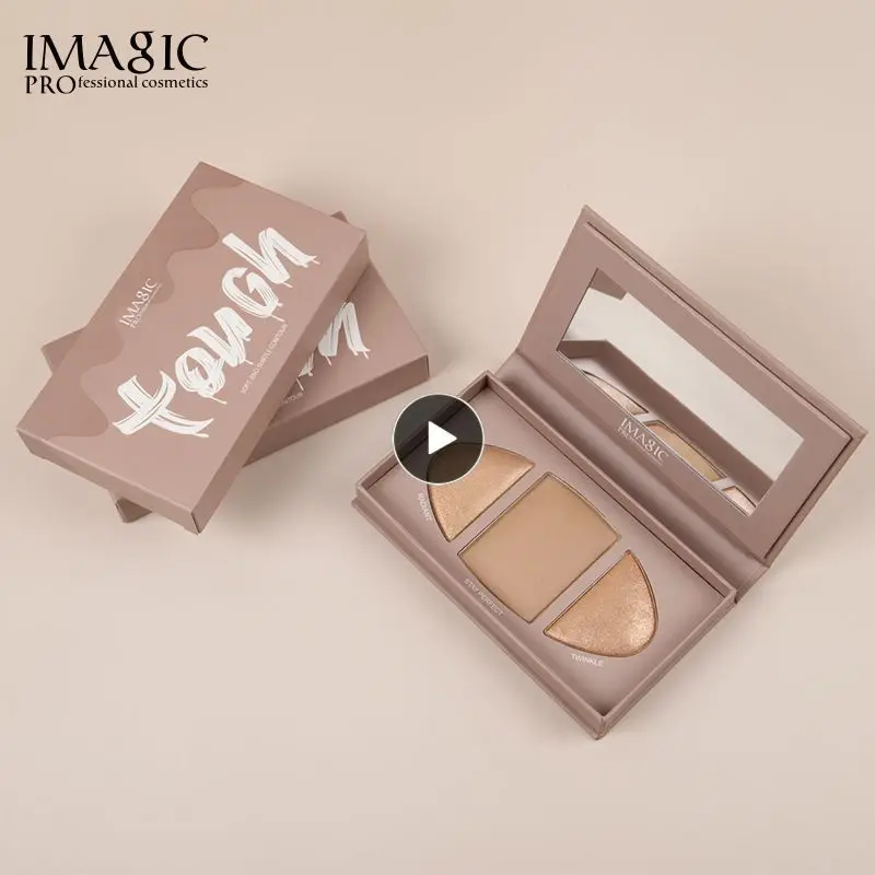 

Luxury Delicate Highlighter Palette Facial High Light Face Contour Brighten Highlighter Bronzers 3 Colors Shimmer Powder
