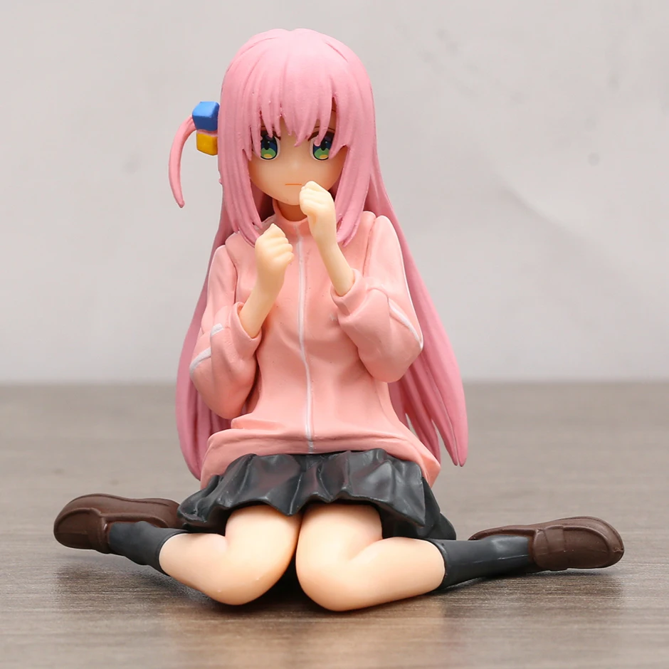 

Anime Bocchi The Rock Hitori Gotoh Kawaii Sitting Position PVC Figure Collection Model Toy Doll Brinquedos