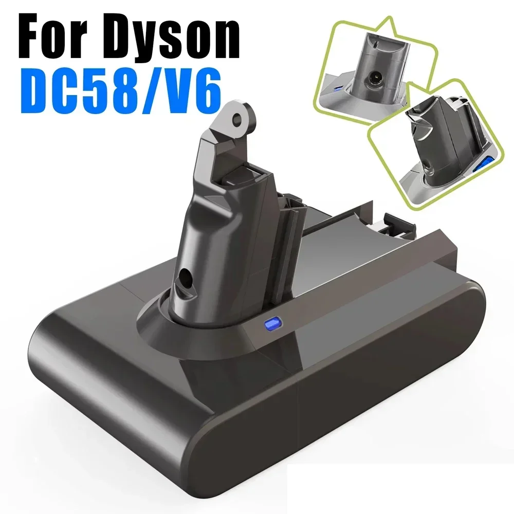 Фото Сменный аккумулятор 21,6 В для Dyson V6 — совместим с моделями DC58, DC59, DC62, SV03-SV09, Motorhead Animal, 650, 770, 880 №1
