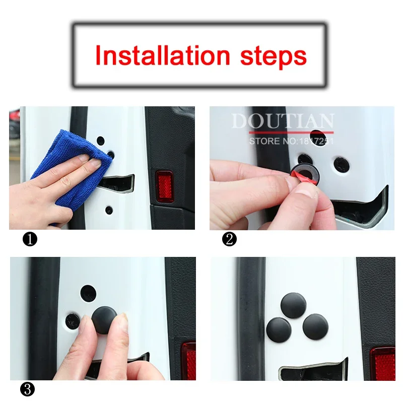 Автомобильный Стайлинг защитный чехол для винта замка двери Toyota Land Cruiser 200 Prado FJ150