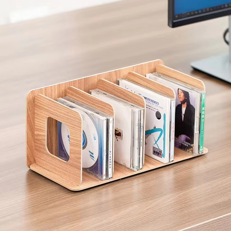Шкаф из натурального дерева для хранения компакт-дисков домашний офисный ящик