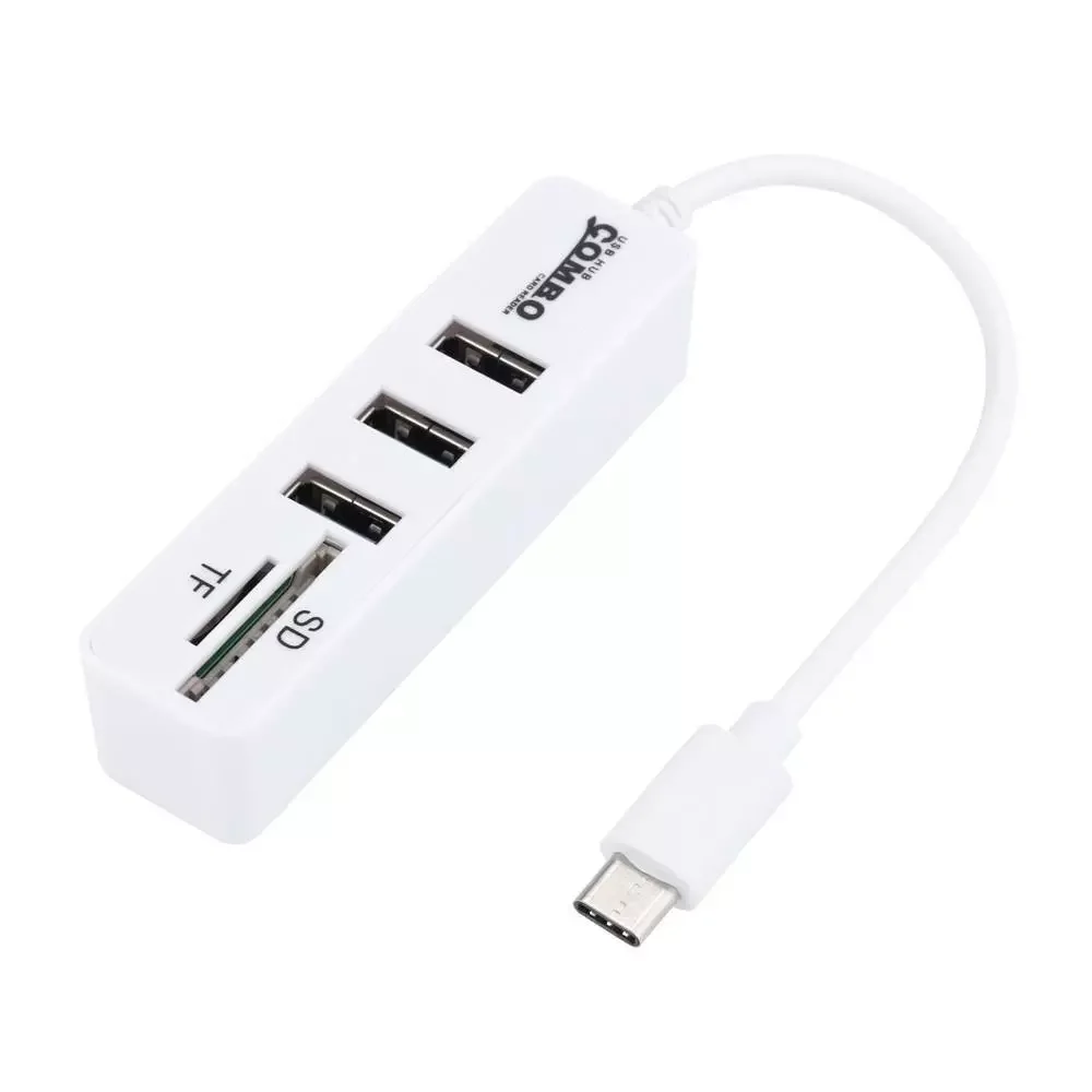 5-в-1 Разветвитель USB 2 0 Type-C с поддержкой OTG 3 порта |