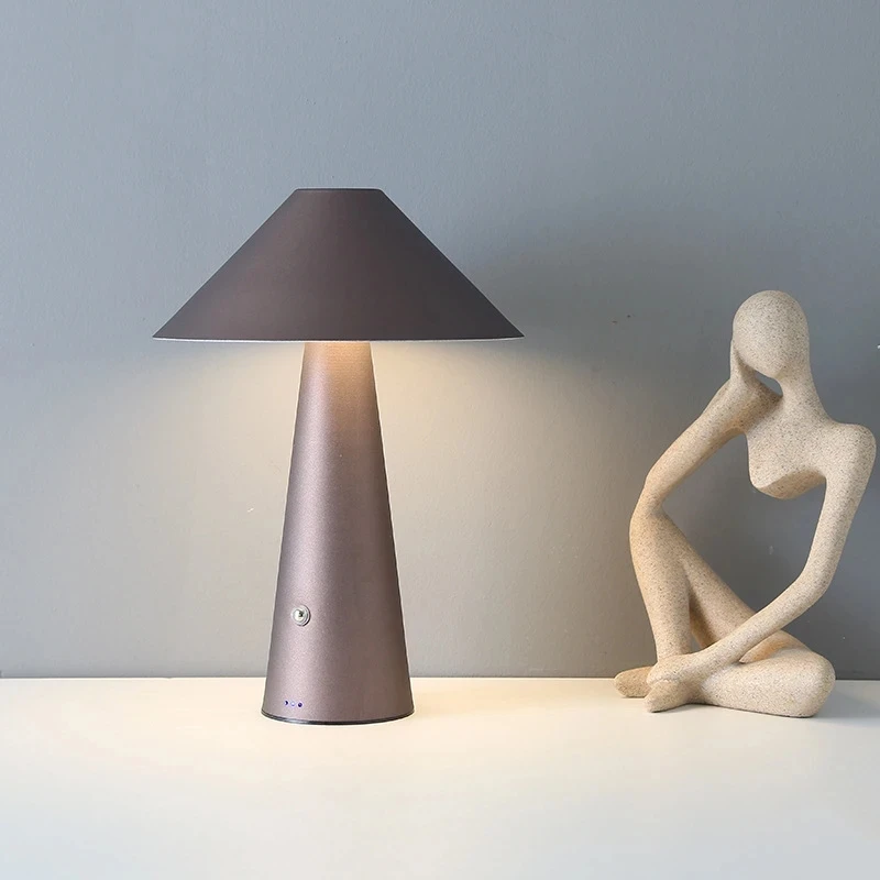 

Женская портативная беспроводная Настольная лампа с регулировкой яркости, энергосберегающая Ночная лампа для защиты глаз, декоративная прикроватная лампа