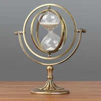 2022new nordic creative retro metal hourglass timer tv cabinet porch decoration hourglass timer office home decoration ornaments