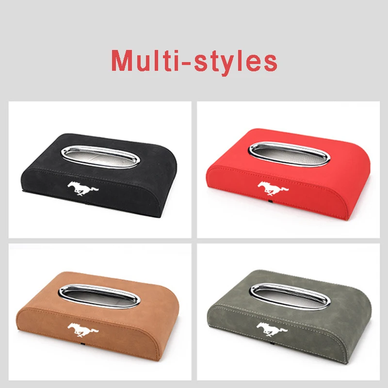 Кожаная креативная подвесная коробка для салфеток в автомобиле Ford Mustang Shelby GT350 GT500