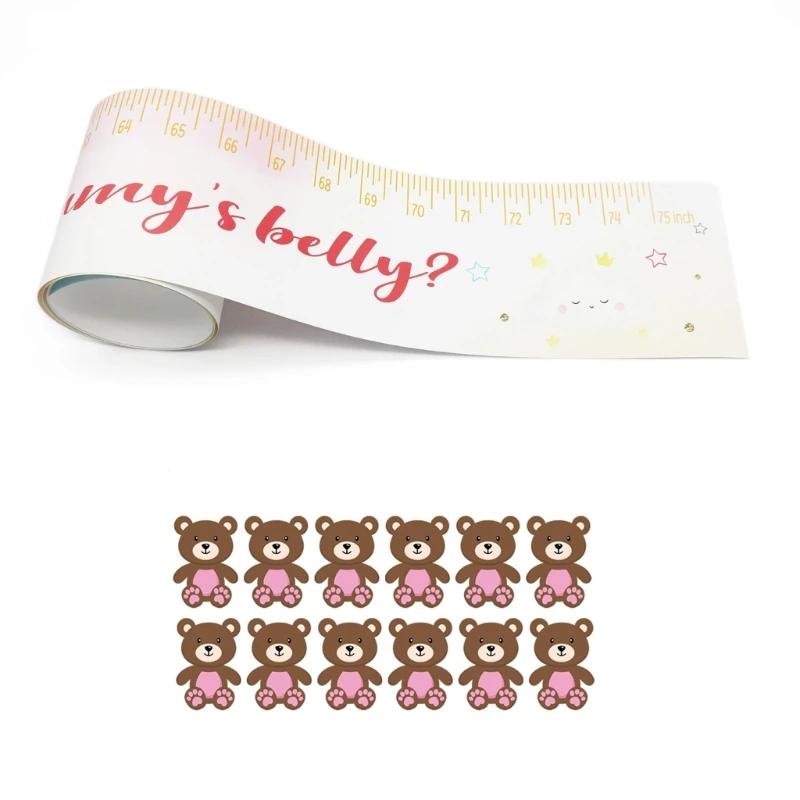

How Big is Mommy's Belly Baby-Shower Guessing Gender Game Party Supplies