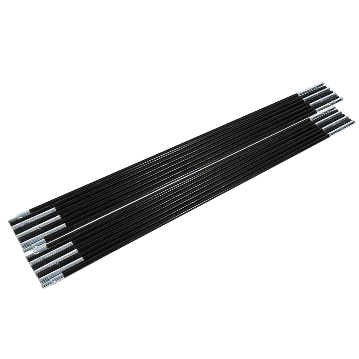 

2 sets 8 Sections Outdoor Camping Fiber Glass Rod DoubleTent Pole Support Frames Kit Tent Pole