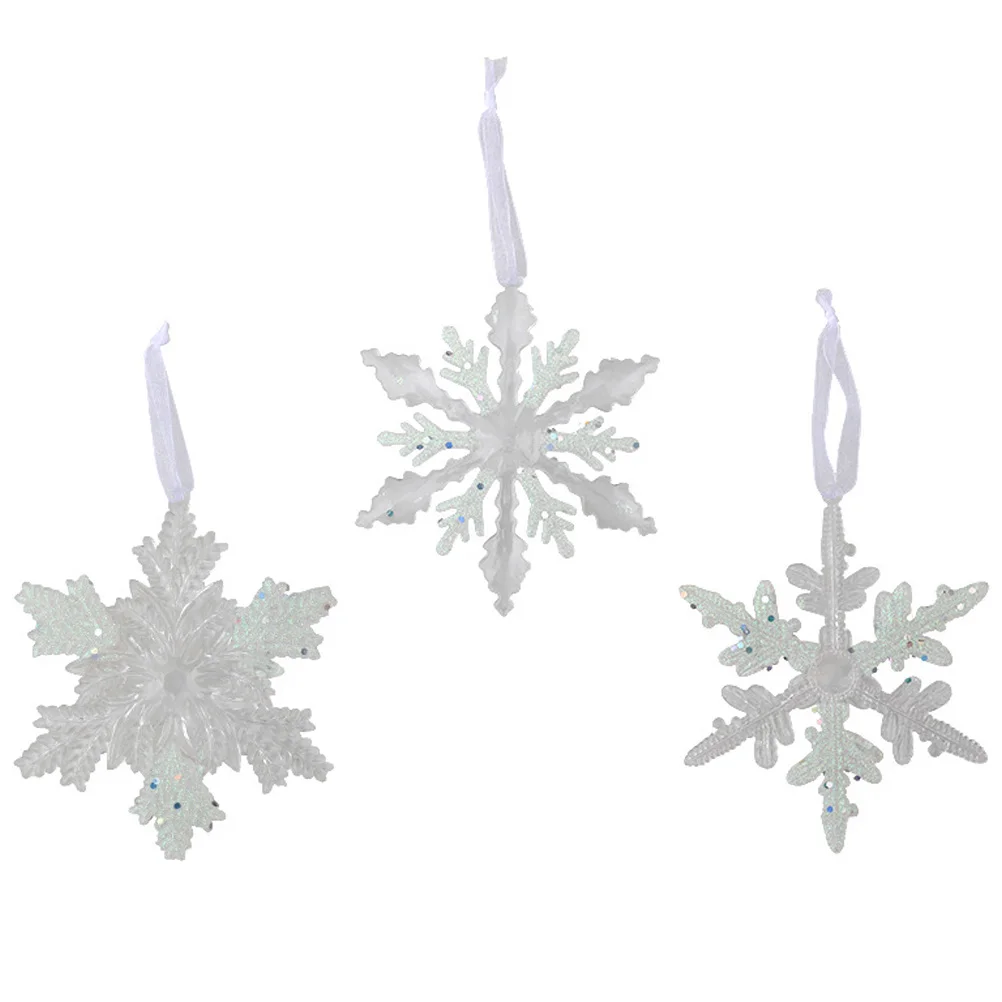 3 шт. рождественские украшения Рождественская вечеринка снежинки подвесной