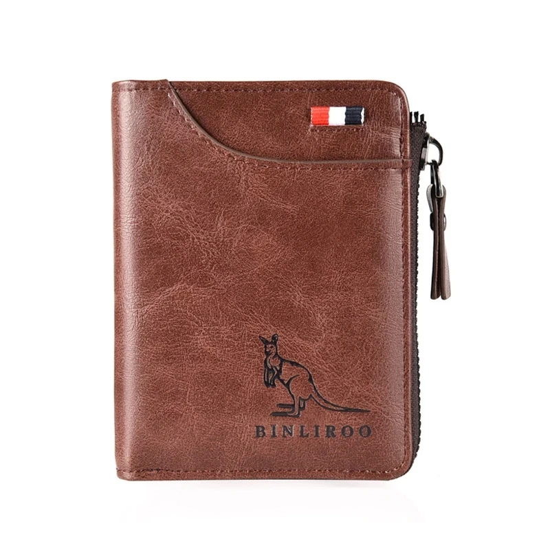 Brand Soft Men Wallets Fashion New Card Holder Multifunction Organ Leather Purse For Male Zipper Wallet With Coin Pocket