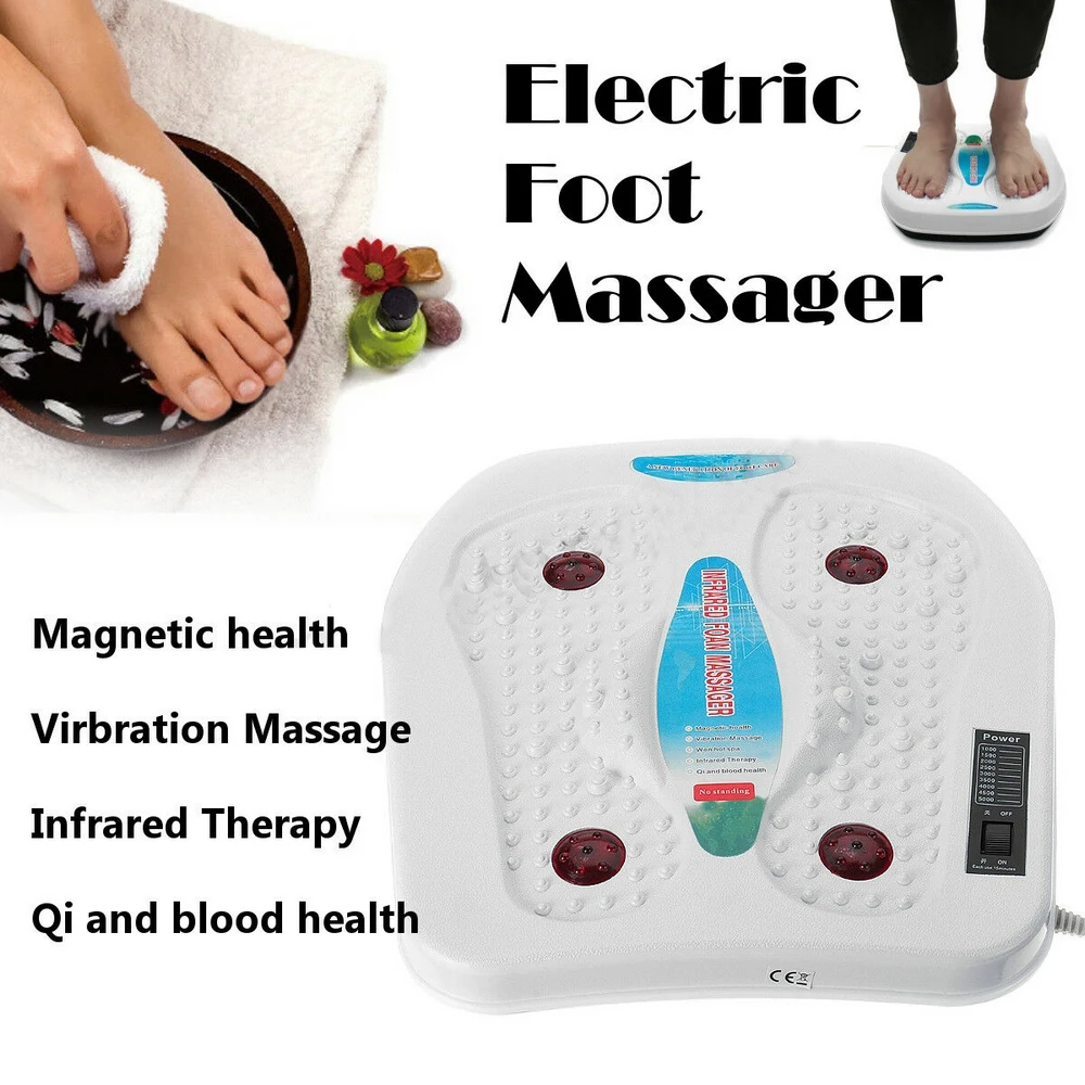 

Heated infrared physiotherapy foot massager multi plug EU/US/UK electric foot massage point massager vibration massager