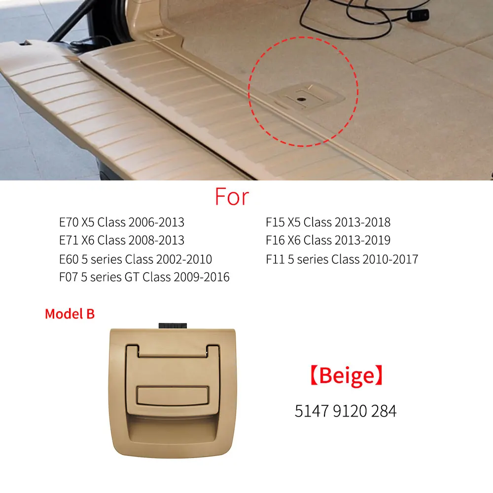 

Задняя Крышка багажника для BMW X5 X6, нижняя пластина, коврик, напольный ковер, ручка, запасная крышка шины, замок, аксессуары для BMW F15 F16 2014-2019