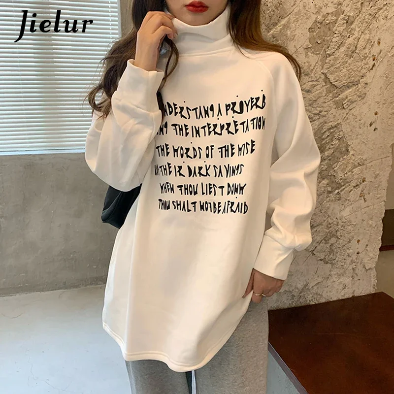 Женская водолазка с буквенным принтом Jielur