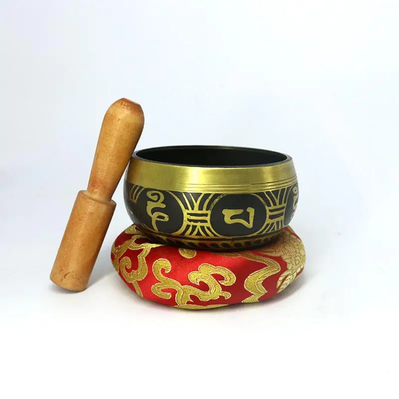 Random Color Caliber 15Cm Nepalese Buddhist Tibetan Chanting Yoga Meditation Bowl Buddhist Sound Therapy Bowl Religion Craft