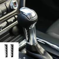 car accessories carbon fiber interior gear shift knob cover sticker fit for ford mustang 2015 2016 2017 2018 2019 accessories