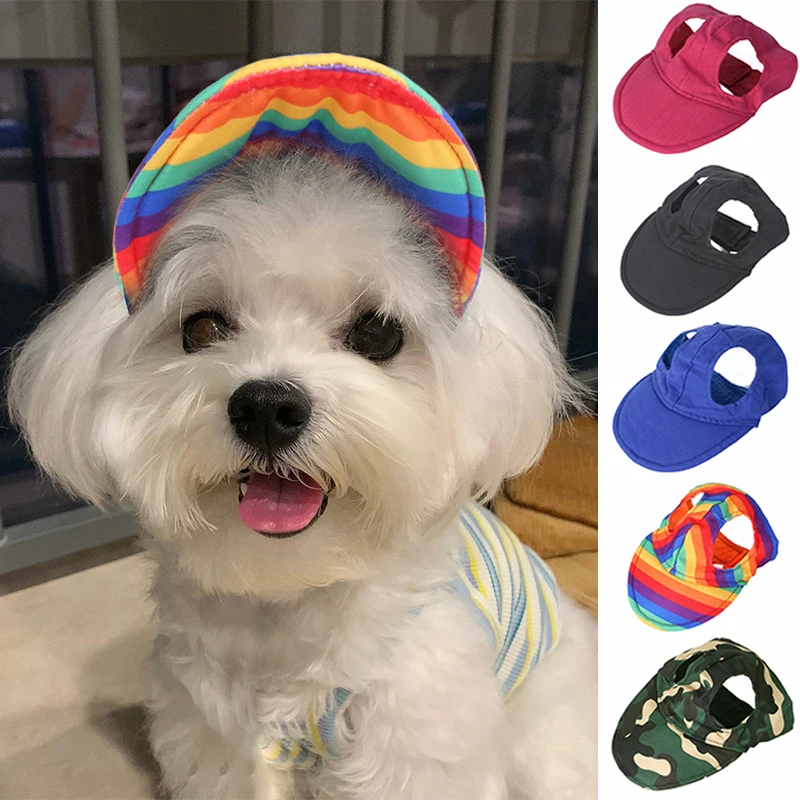 

Pet Baseball Cap Pet Headwear Dog Hat Pet Sun Hat Puppy Grooming Dress Up Hat Dogs Outdoor Hat With Open Ears Cute Sunscreen