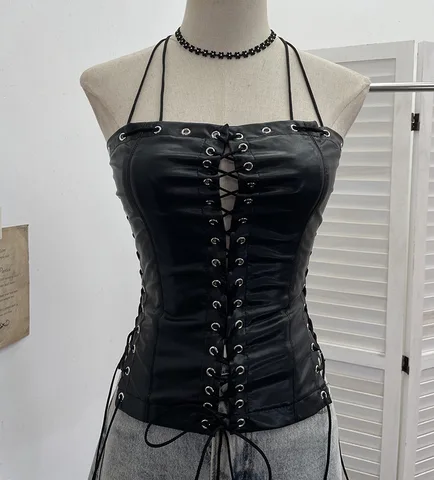 Женский винтажный топ Y2K Streetwear