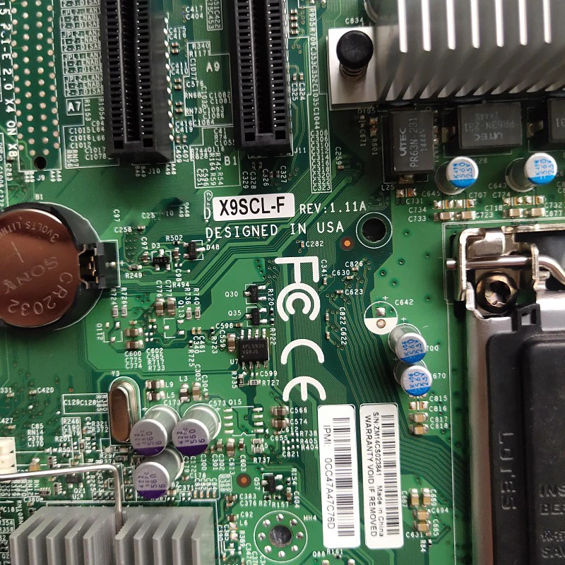 Фото X9SCL-F для серверной материнской платы Supermicro с разъемом 1155-pin и портом удаленного управления, поддерживает E3-1230V2, идеально протестировано перед отправкой. №3