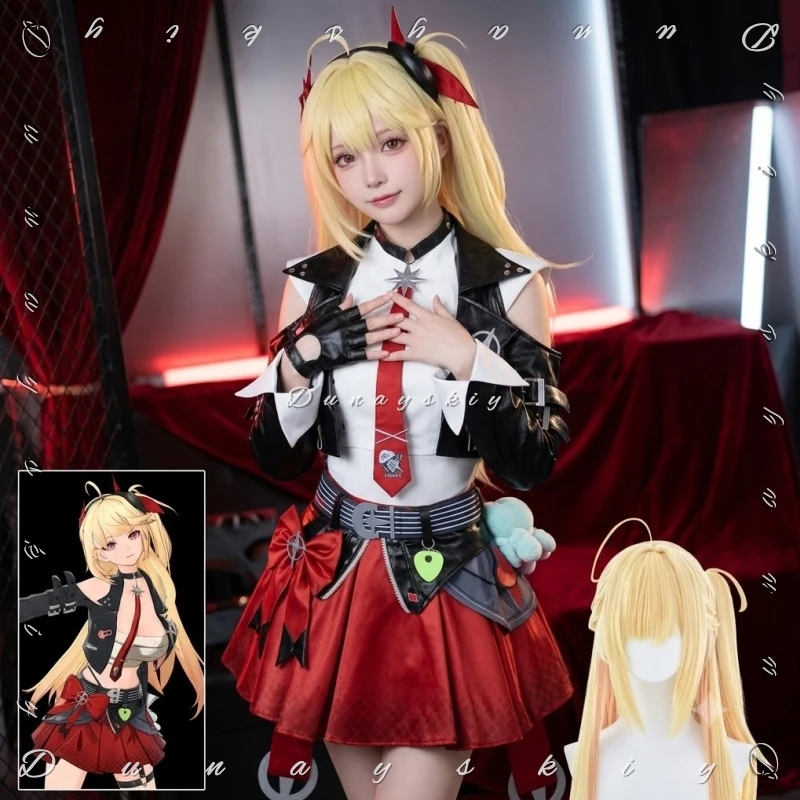 Фото Костюм для косплея Myon Rin: сценический наряд певицы Neverness To Everness, платье для выступлений персонажа игры, аксессуары для Хэллоуина и вечеринок №1