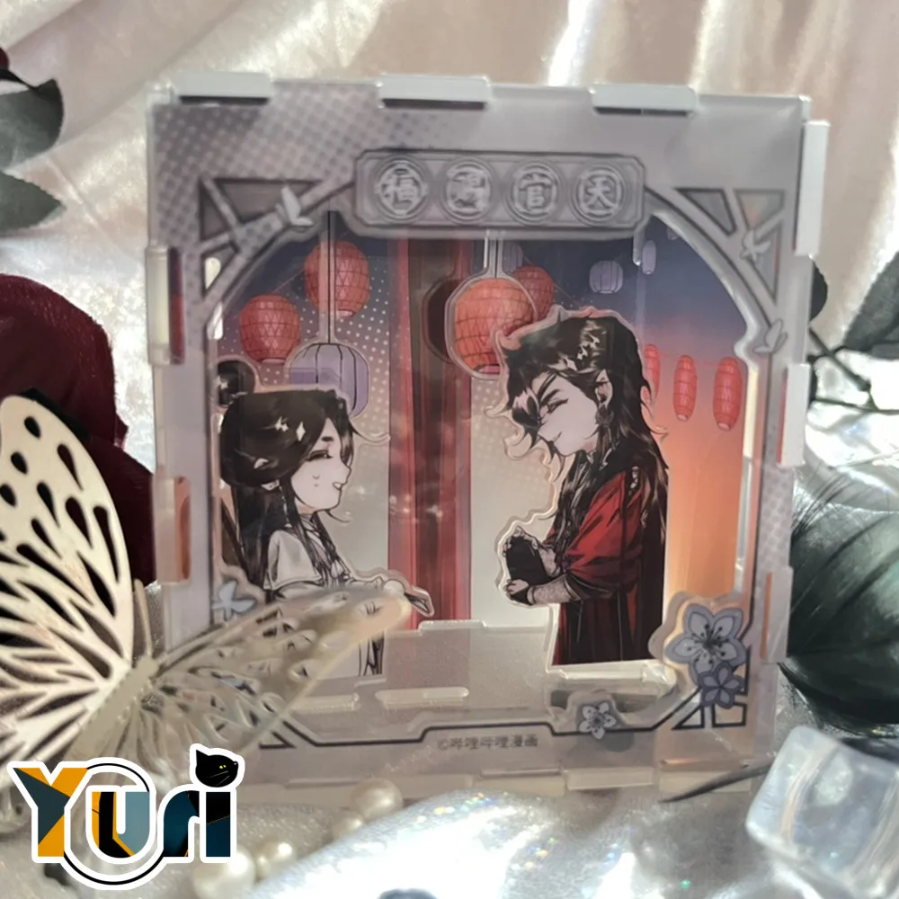 

Anime Original Tian Guan Ci Fu TGCF Comics Hua Cheng Xie Lian Acrylic Cube Display Cute Cosplay Props C Limited
