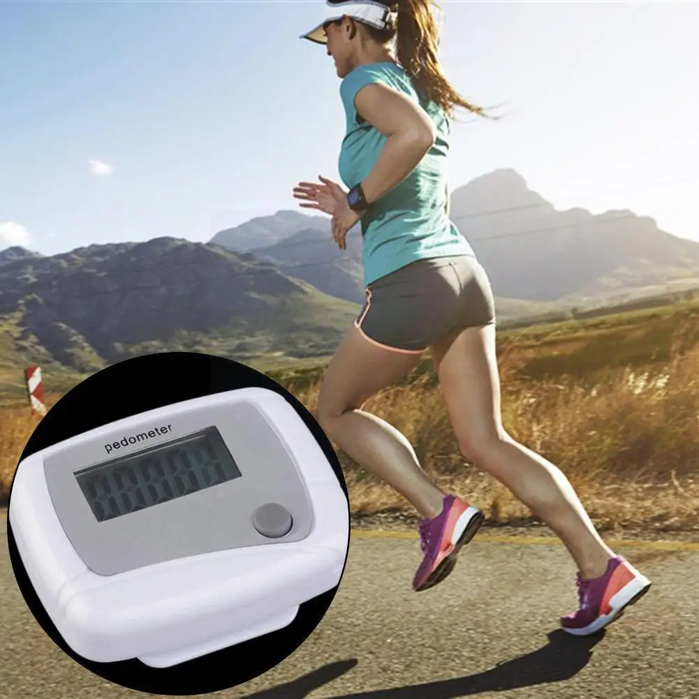 

Multifunctional Lcd Pedometer Step Counter Calorie Bag Clip Outdoors Belt Walking Mini Kilometer Digital Accessories F8w1