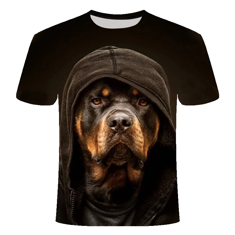 

2023 New Animal 3D Dog Printed T Shirt for Men/Women Hip Hop Summer Funnyt Cat Streetwear Shirt Short Sleeve Casual O-Neck Tops