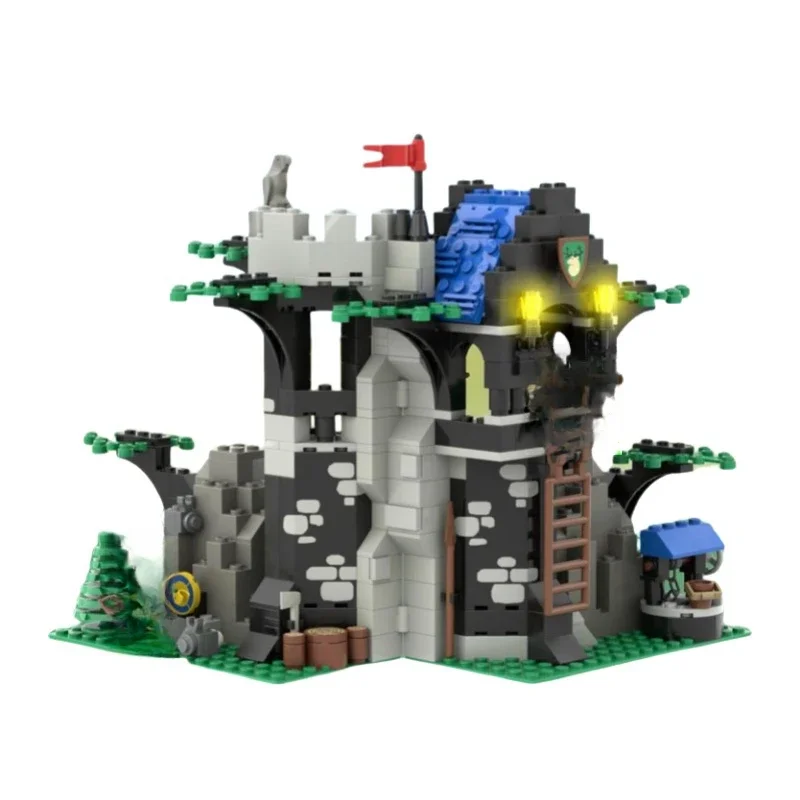 Классический средневековый замок модель MOC строительные кирпичи отдых