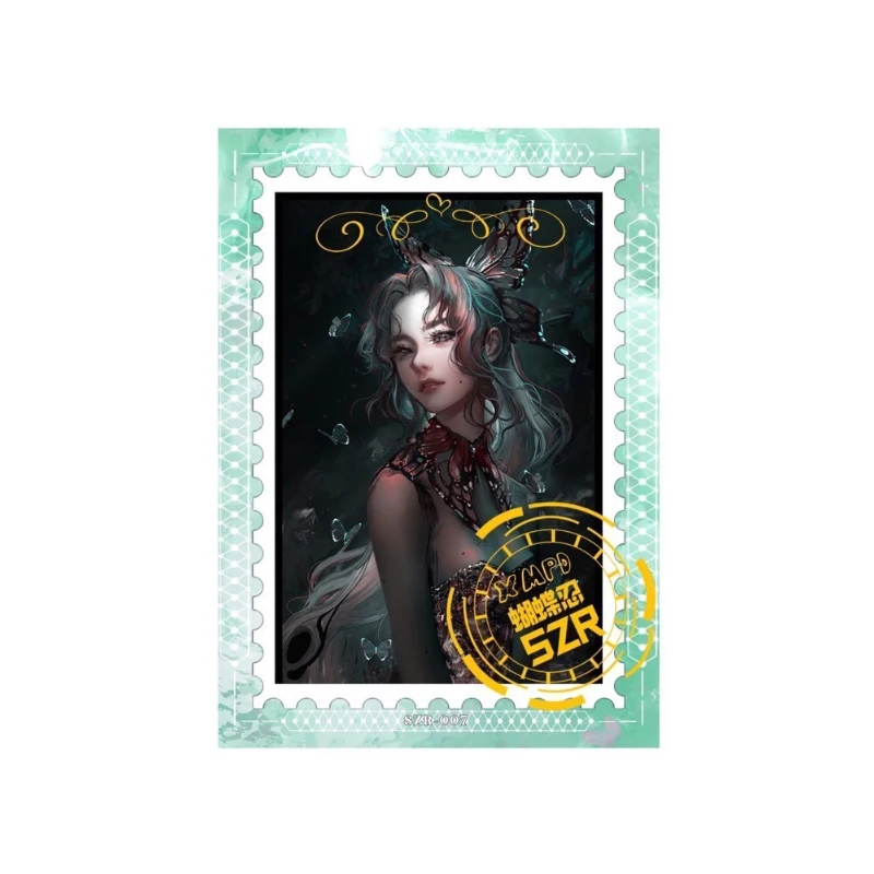 Коллекционная карточка с изображением героев аниме богини максимы и Мико