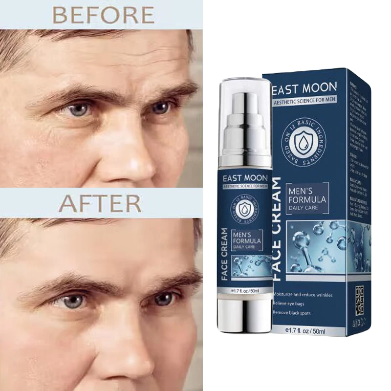 

Effective Men Wrinkle Cream Fade Fine Lines Moisturizing Relieving Dry Skin Remove Eye Bags Puffiness Dark Circle Facial Care