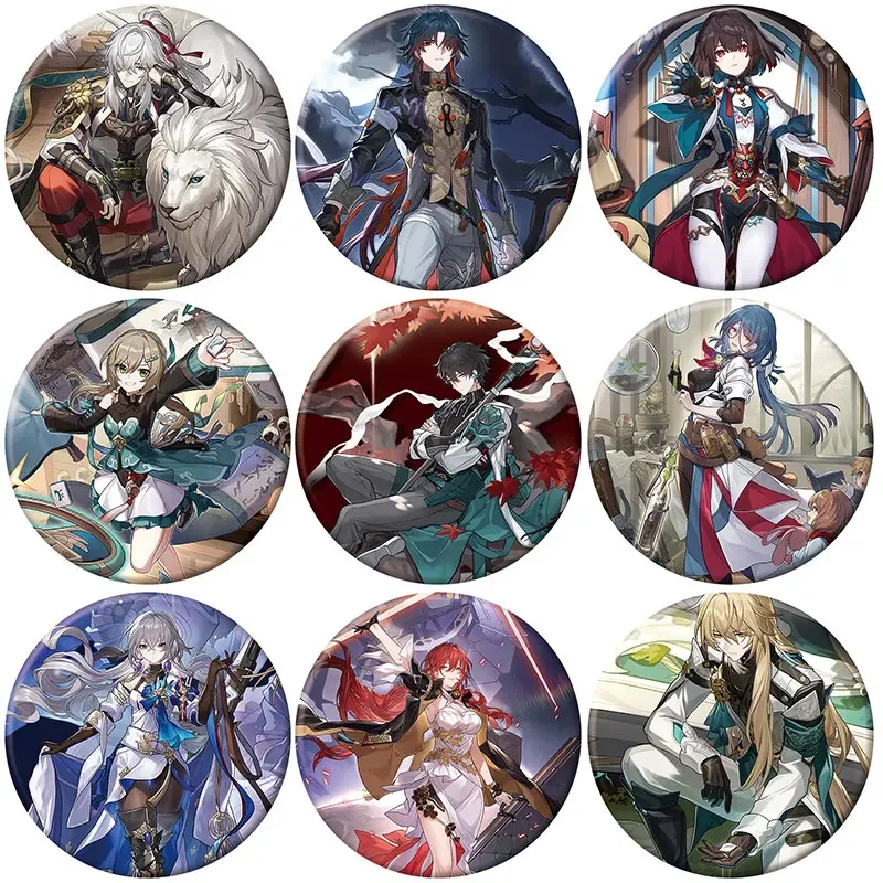 58 мм Honkai: Star Rail милые булавки в стиле аниме лезвие Jing Yuan Xueyi брошь значок для
