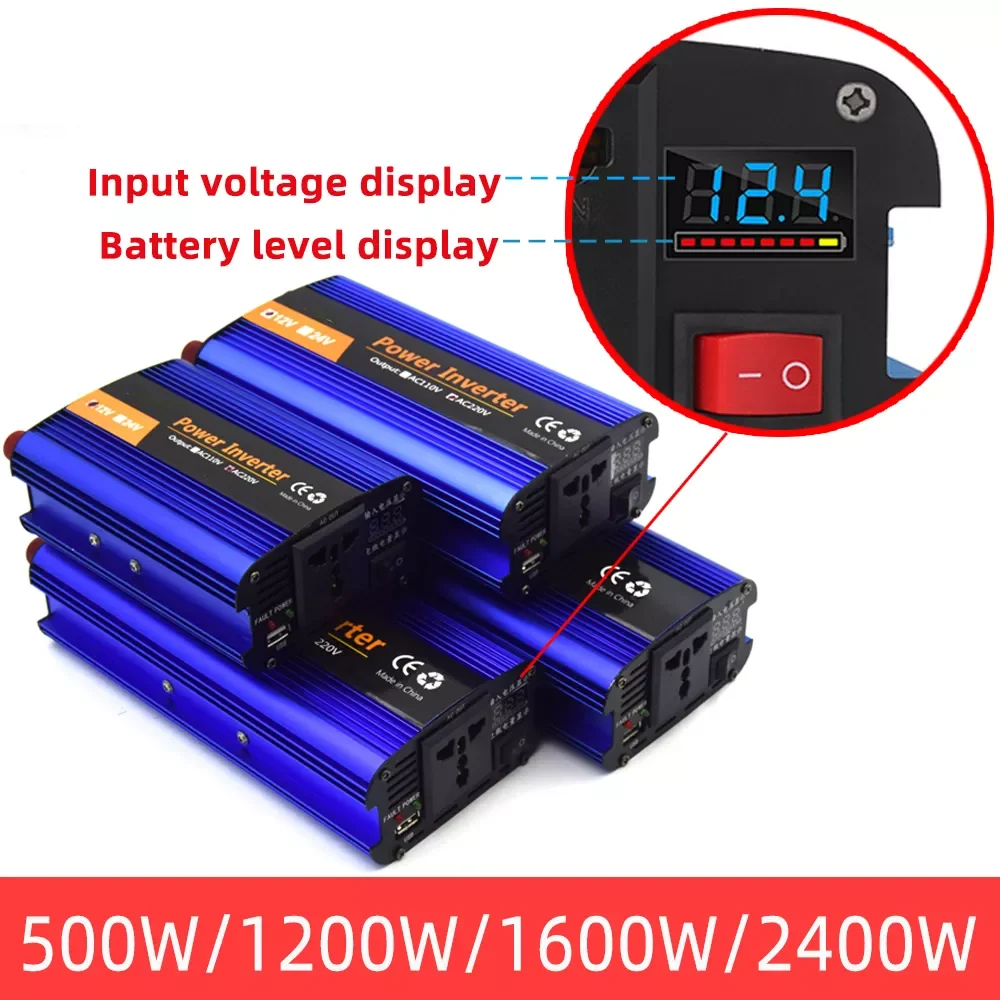 

Солнечный инвертор DC 12V 24V 36V 48V TO 220V Transimpedance усилитель 500W 1200W 1600W 2400W синусоидальный импульсный инвертор