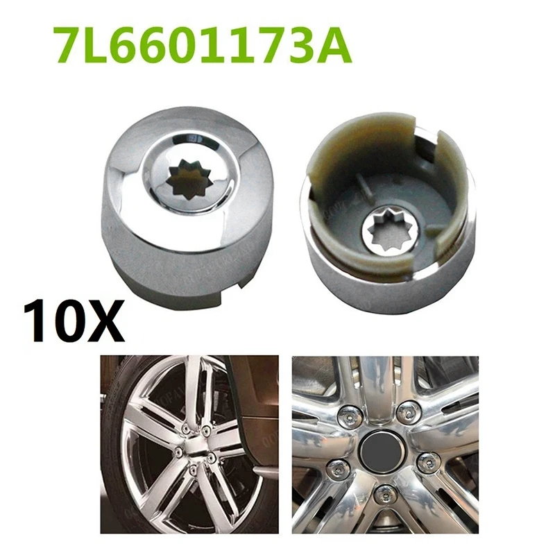 7L6 601 173A 2ZZ 10 шт. хромированный колпачок болта гайки для Touareg 2004-2017 7L6601173A