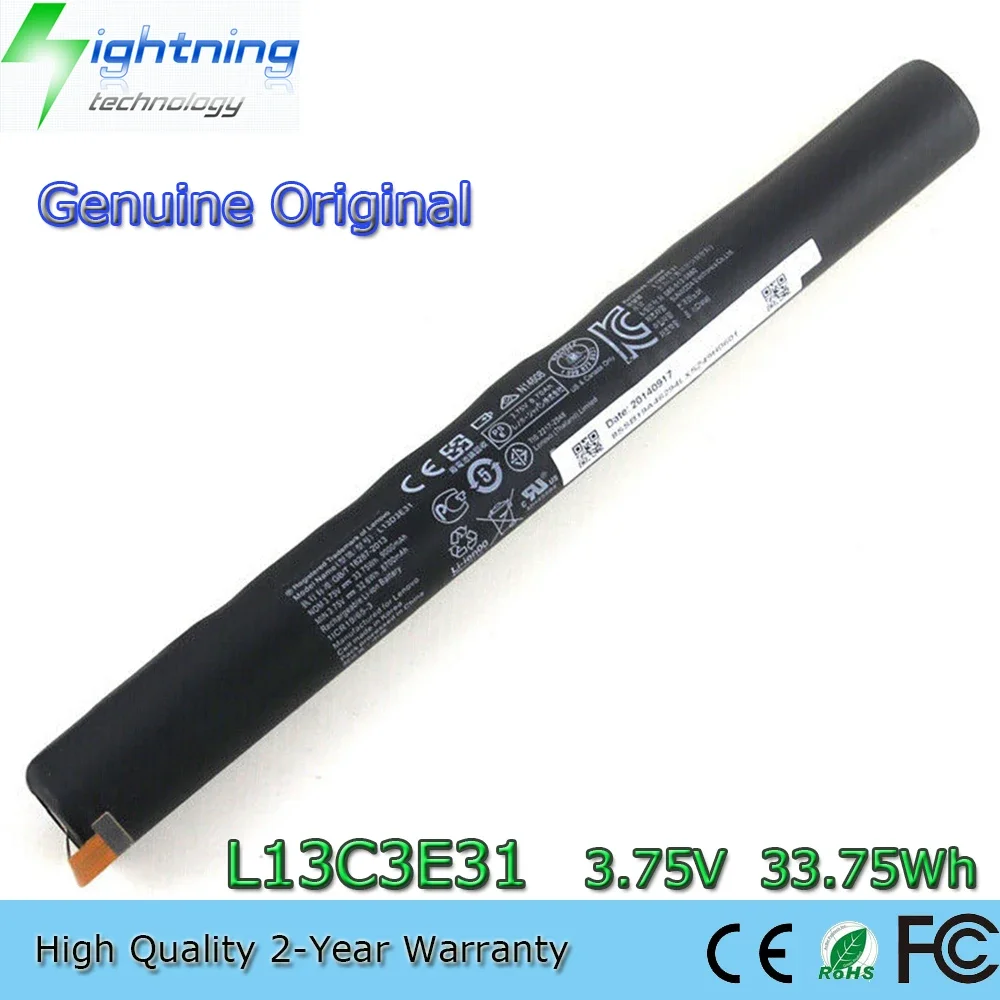Новый оригинальный аккумулятор для ноутбука L13D3E31 3 75 В 9000 мАч 33 Втч Lenovo Yoga Tablet B8000