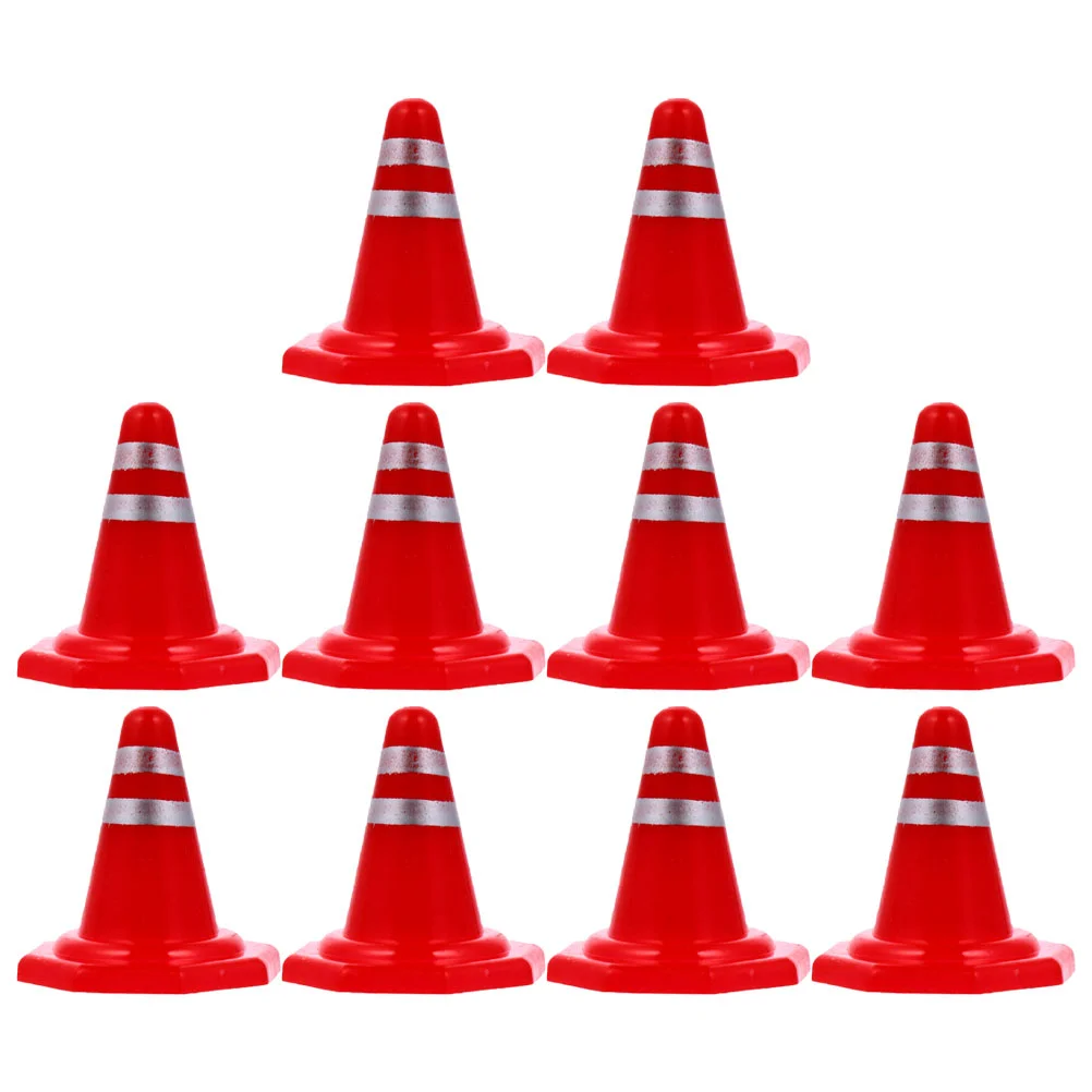 

20Pcs Sand Table Road Cones Simulation Traffic Signs Road Signs Traffic Roadblock