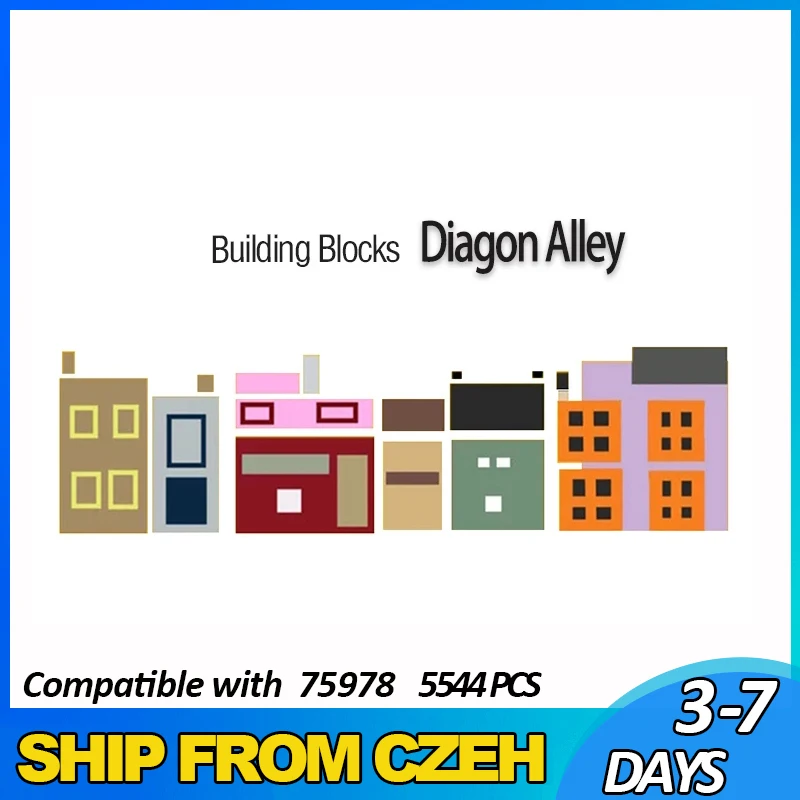 

20007 16012 серия фильмов Волшебная диагональная аллея модель 75978 10217 строительные блоки детали