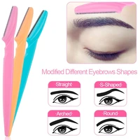 310pcs eyebrow razor eyebrow trimmer women face razor hair remover eye brow shaver blades for cosmetic beauty makeup tools