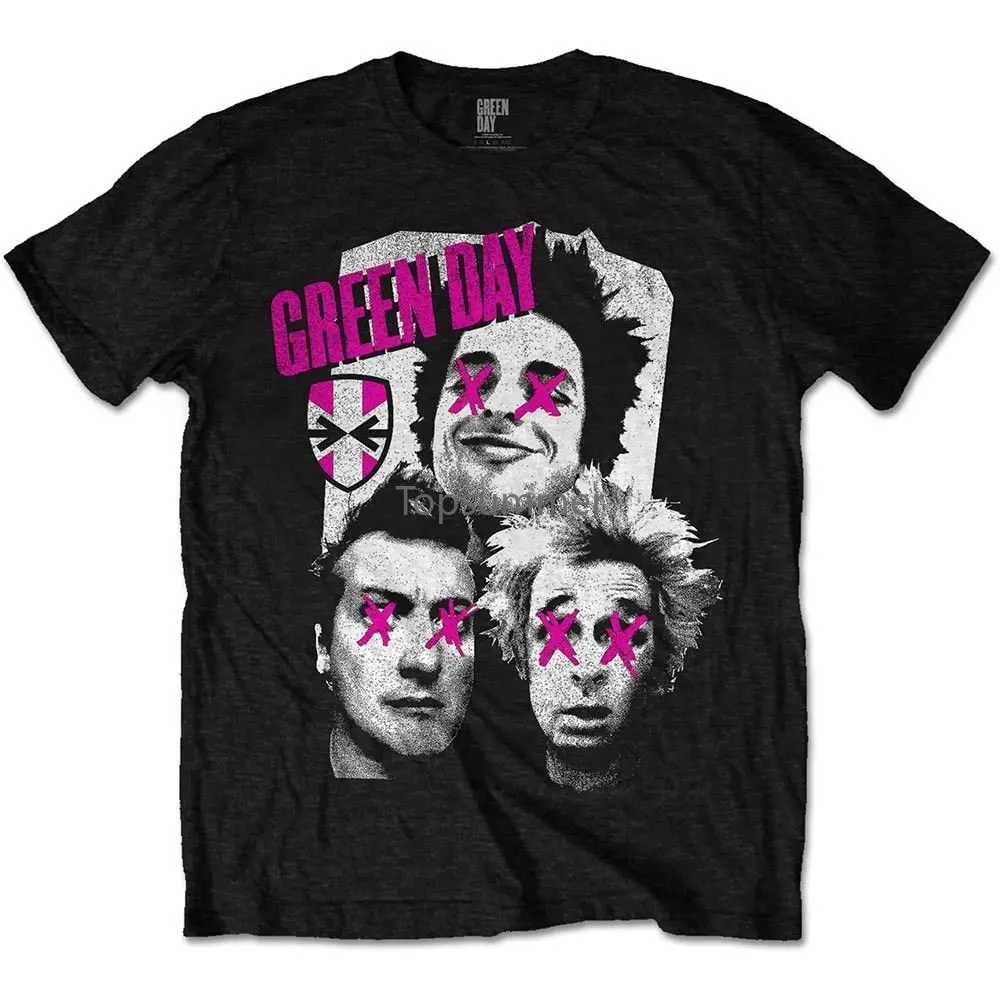 

Green Day Patchwork T Shirt New &