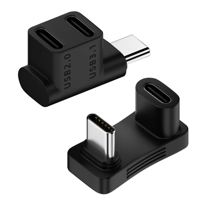 100W Type C Adapter For Steam Deck Type C One-to-two Adapter USB C Type C 2-in-1 Chargers For Steam Deck Game Console