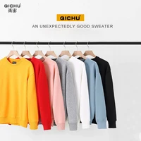 2022 autumn winter new hoodie mens and womens casual solid color sweatshirt o neck fashion korean drop shoulder