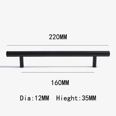 

Ручки для шкафов TINYHOB латунные черные