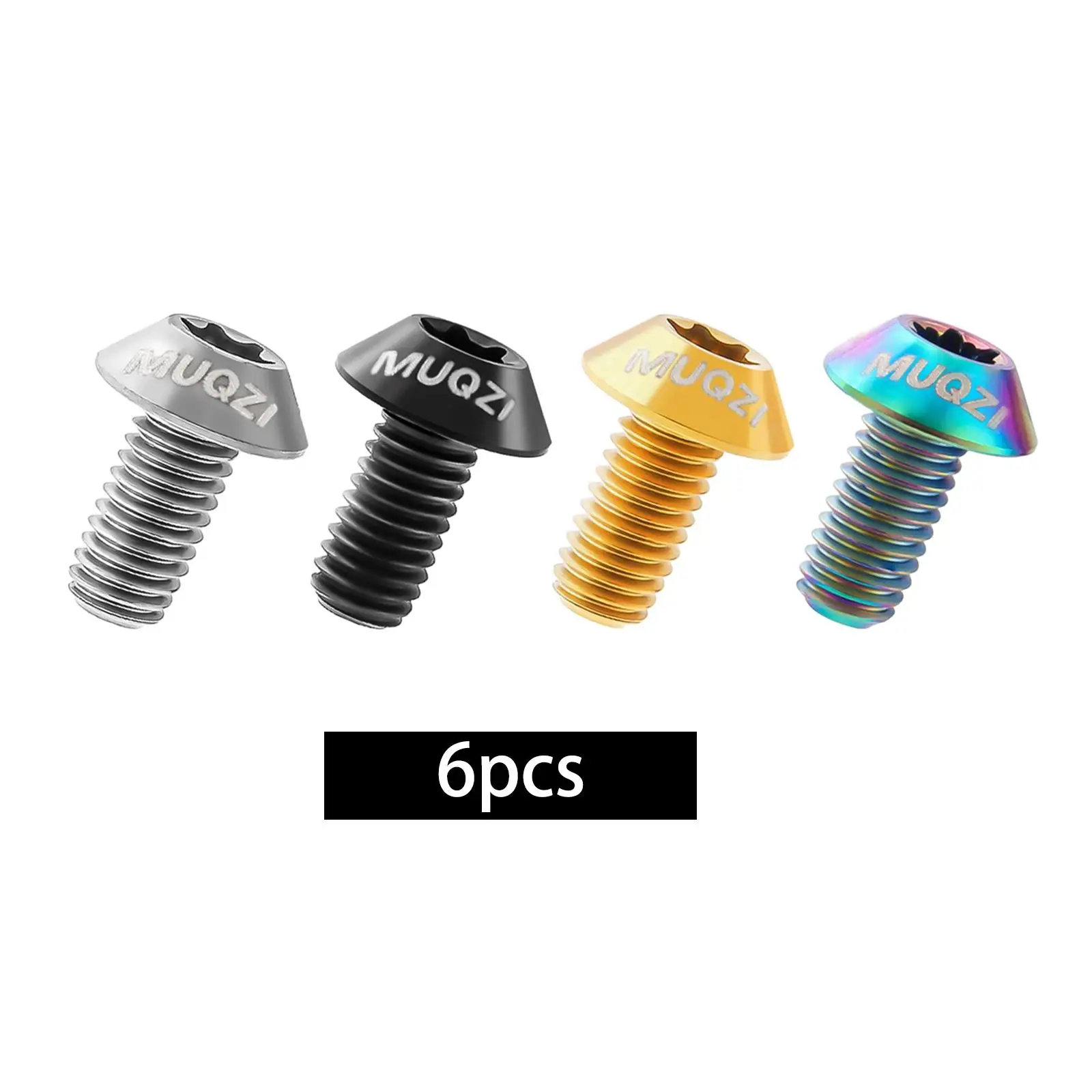 6 шт. болты ротора дискового тормоза велосипеда прочные титановые винты