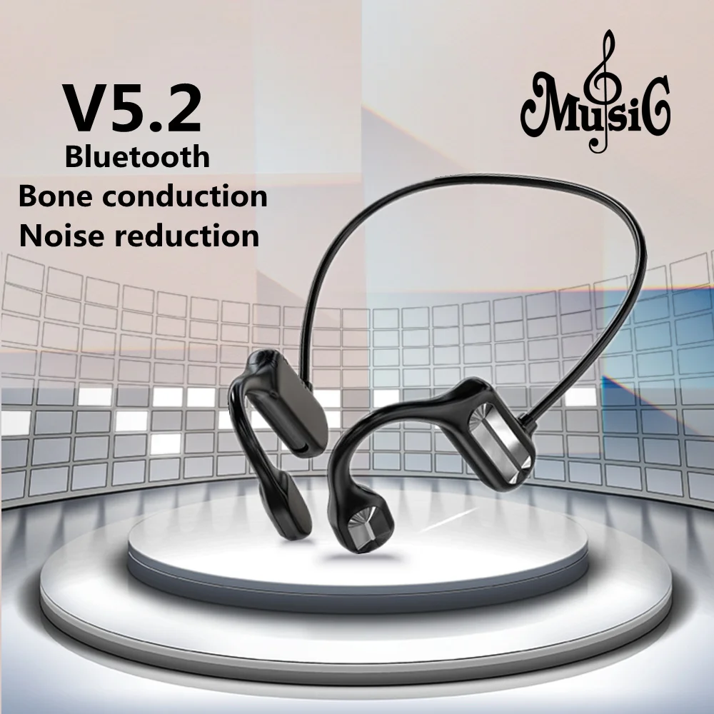 

2023 TWS Bone Conduction Headphones Wireless Stereo Sports Headset Bluetooth-Compatible Earphone Hands-free With Mic For Running