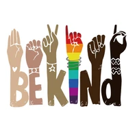 be kind hands diy patches iron on transfers patches diy t shirt applique vinyl unicorn heat transfer clothes stickers thermal
