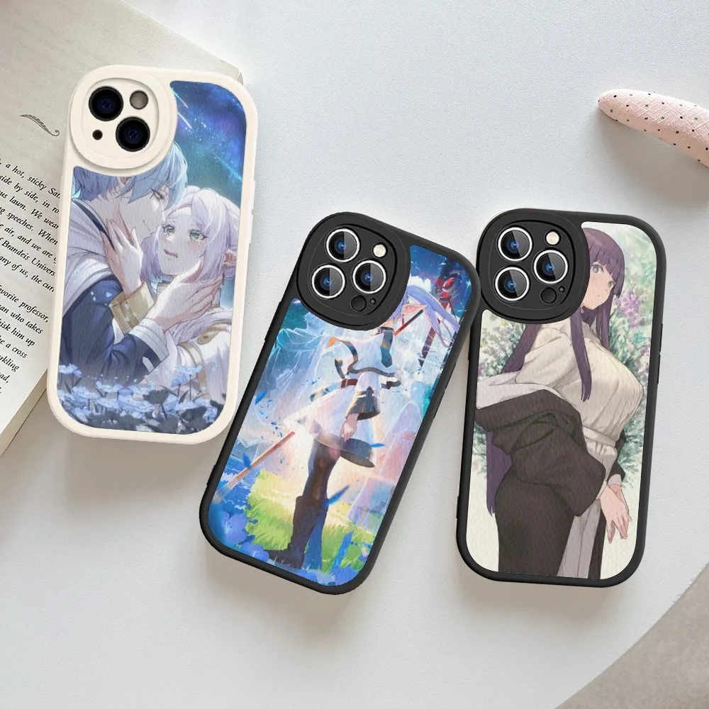 

Frieren at the Funeral anime Phone Case Hard Leather For iPhone 14 13 12 Mini 11 14 Pro Max Xs X Xr 7 8 Plus Fundas
