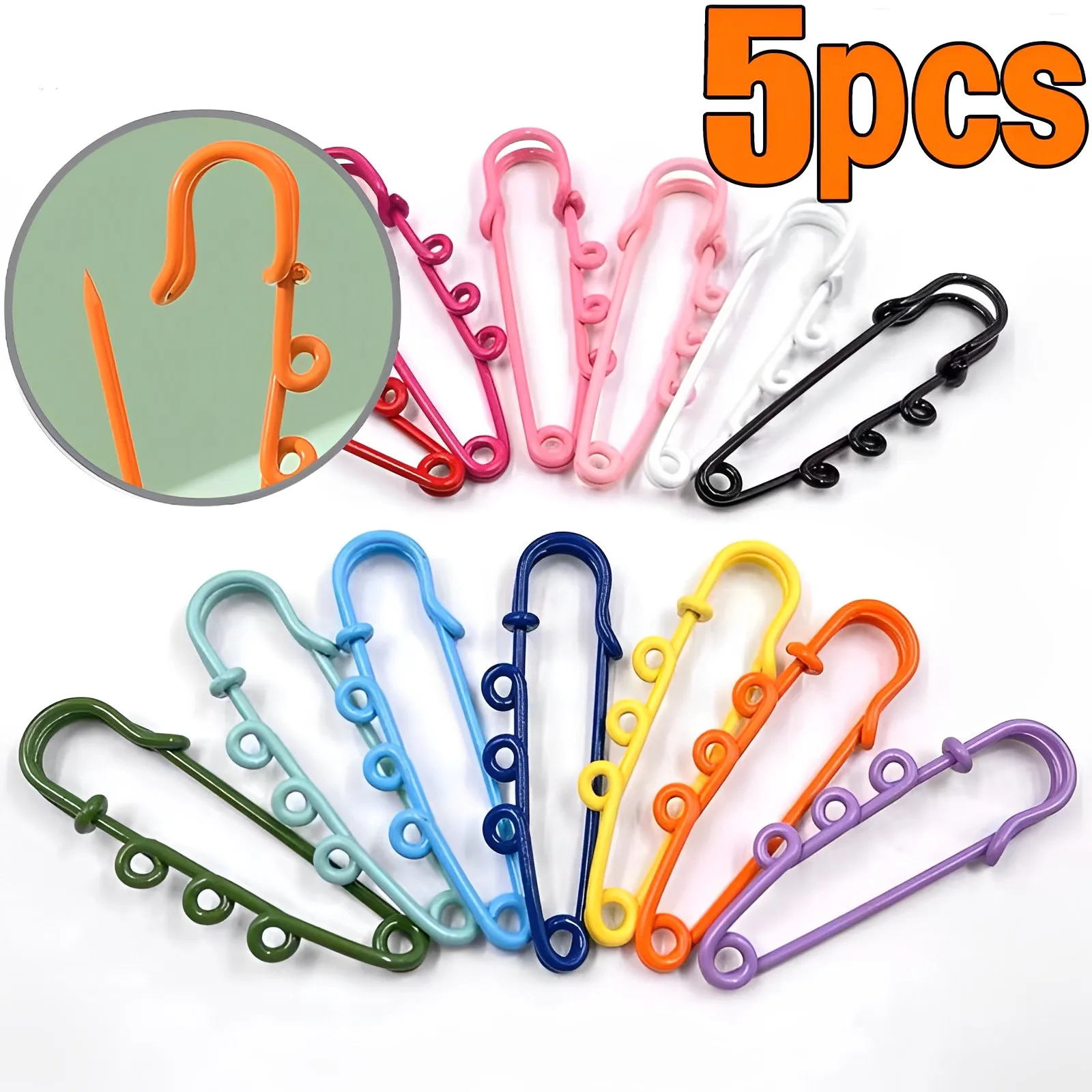 

1-50Pcs 60mm Length Metal Brooch Clip Base Pins Safety Pins Brooch Blank Settings Base For DIY Jewelry Making Brooch Supplies