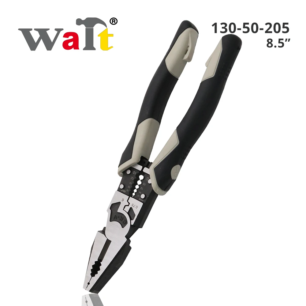 

Wait Multi-function 9-in-1 Wire Cutters Stripper Crimping Industrial-grade Vise Needle-nose Oblique-nose Pliers