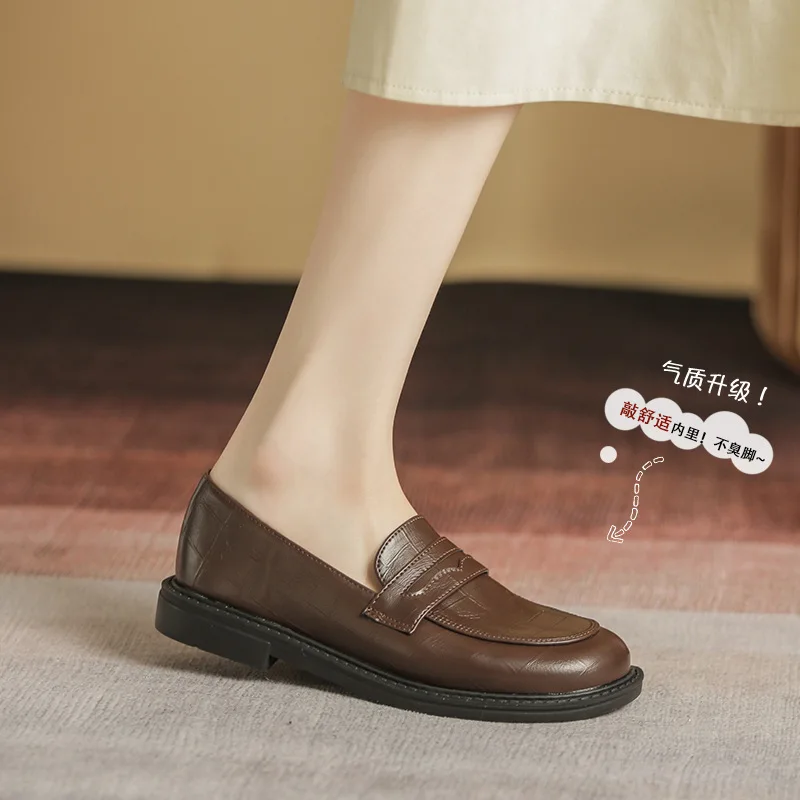 

Женские туфли, Осенние повседневные женские кроссовки с круглым носком, женская обувь на плоской подошве, мягкие оксфорды с мехом, подходящ...