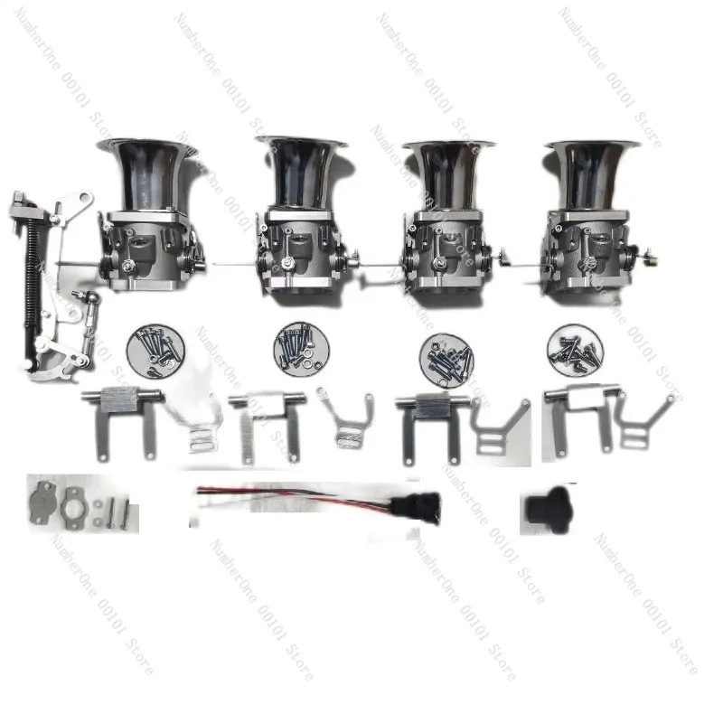 четыре FAJS THROTTLE BODY TZ6-40(42/45/48/50)-4 OBX JENVEY 40/42/45/48/50OBX с соединением воздушного звукового